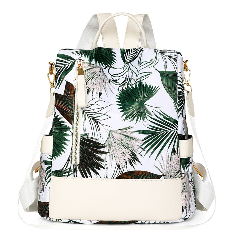 Floral Print Multi-Pocket Backpack Stornfield