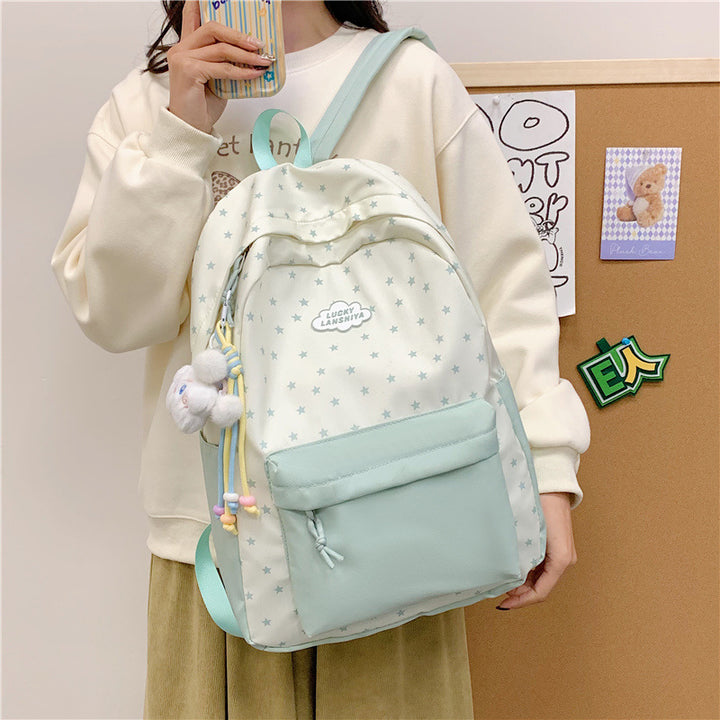 Star Patterned Casual Backpack Stornfield