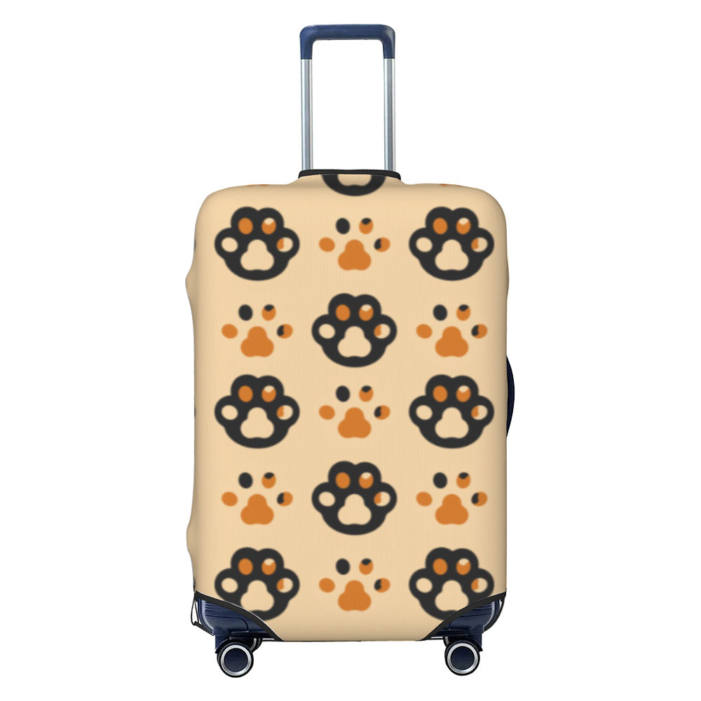 Unisex hard-shell cabin trolley with vintage travel illustration, 360° swivel wheels and telescopic handle Stornfield