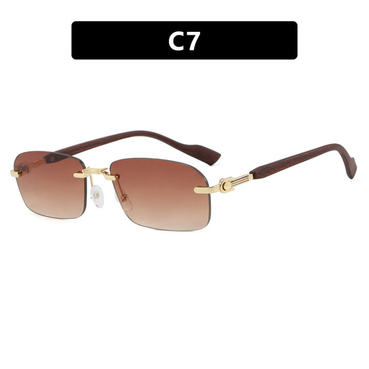 Women's sunglasses with elegant metal frame and stylish wood details Stornfield