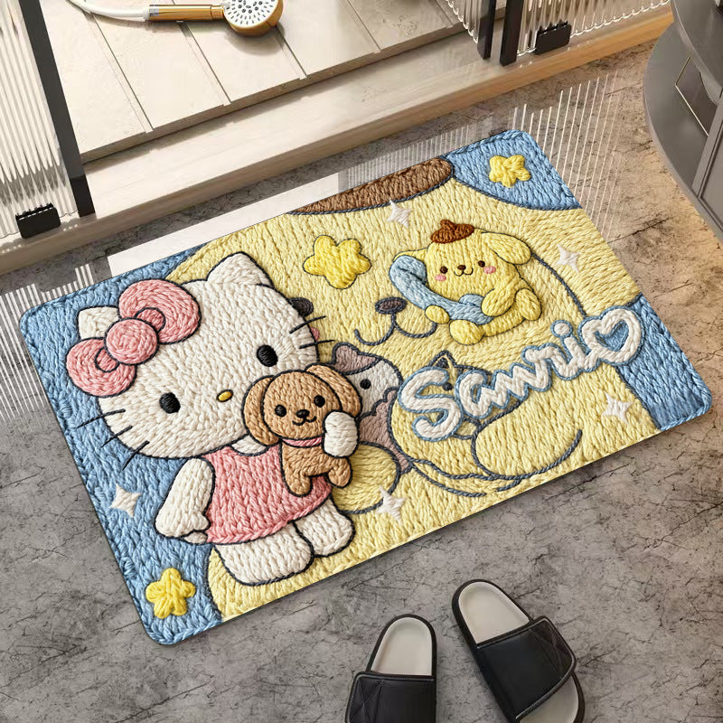 Cartoon Character Doormat for Home Entryway