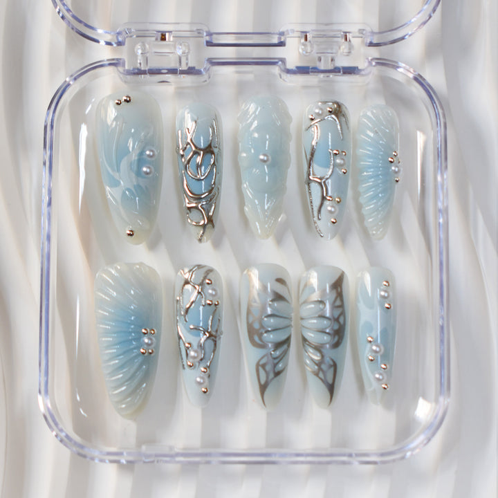 Artistic Press-On Nail Design Stornfield