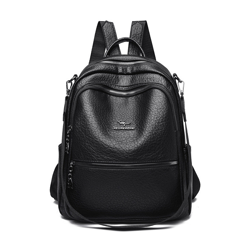 Vintage-Inspired Leather Backpack Stornfield