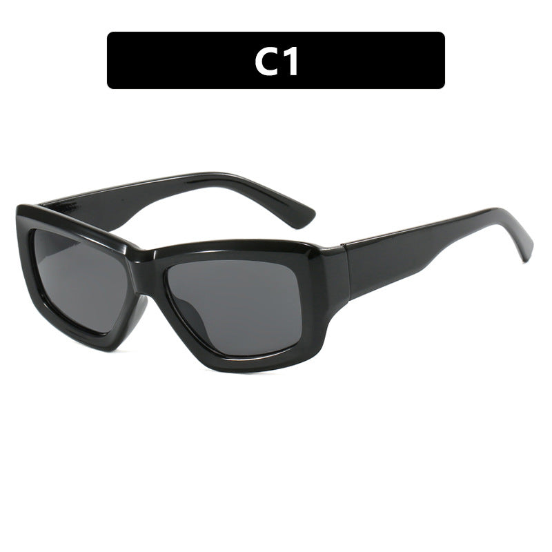 Women trendy square sunglasses with transparent frame and comfortable lenses Stornfield