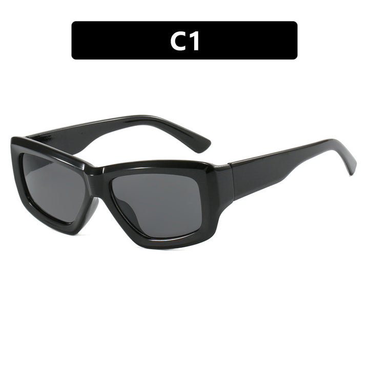 Women trendy square sunglasses with transparent frame and comfortable lenses Stornfield