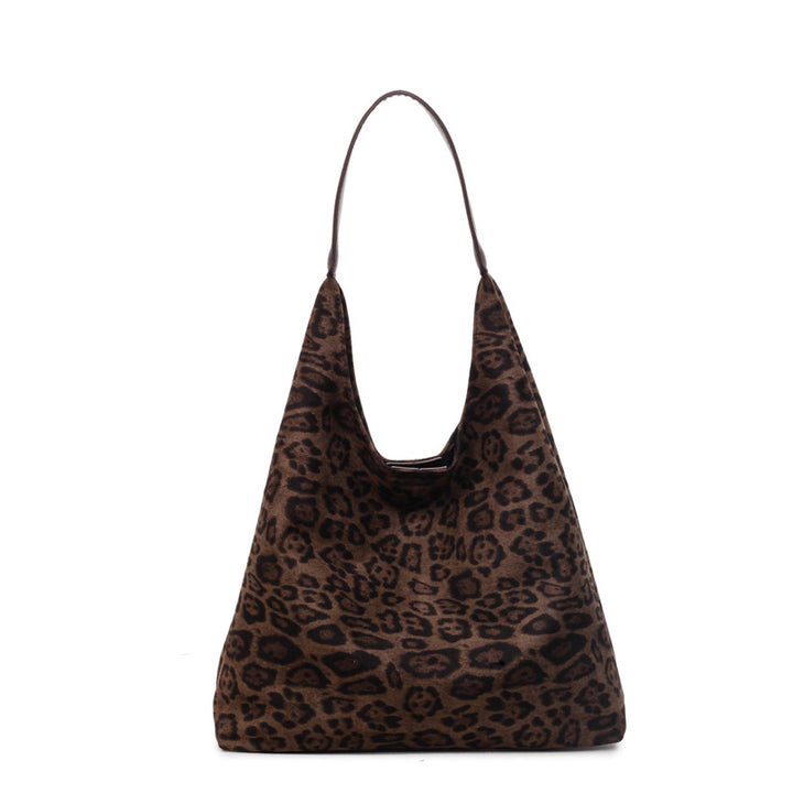 Suede Leopard Print Hobo Bag Stornfield