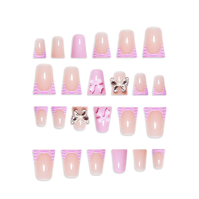 Playful Floral Design Press-On Nail Extensions Stornfield