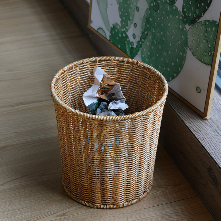Unisex High-quality decorative storage basket with natural rattan structure Stornfield