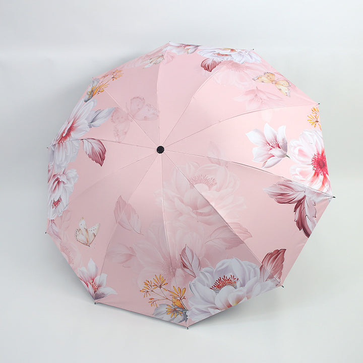 Women's umbrella with floral patterns and UV protection Stornfield