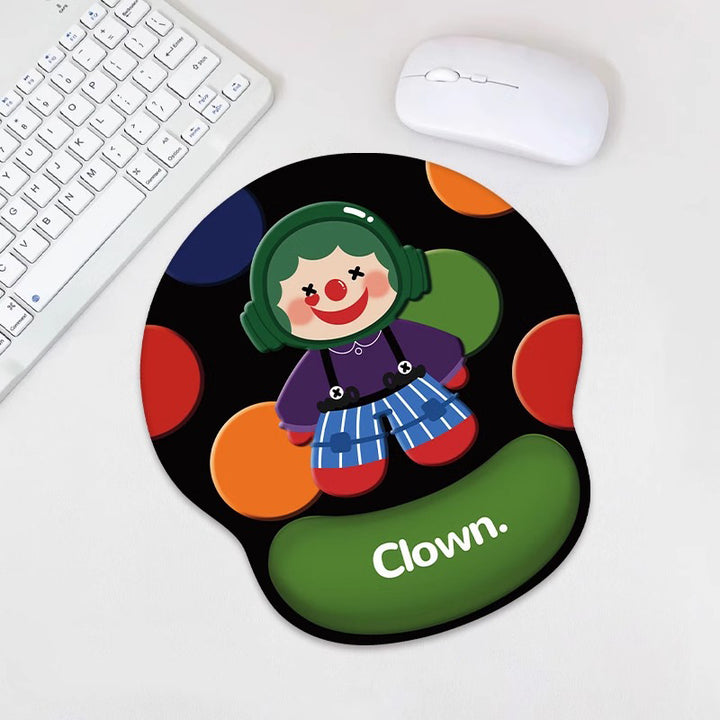 Fun Clown-Themed Gaming Mouse Pad