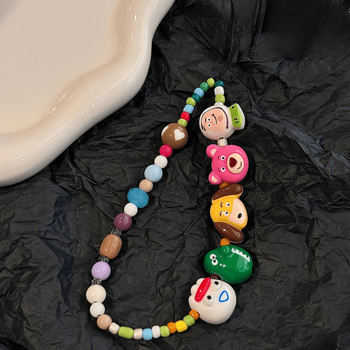 Playful Character Beaded Lanyard Stornfield