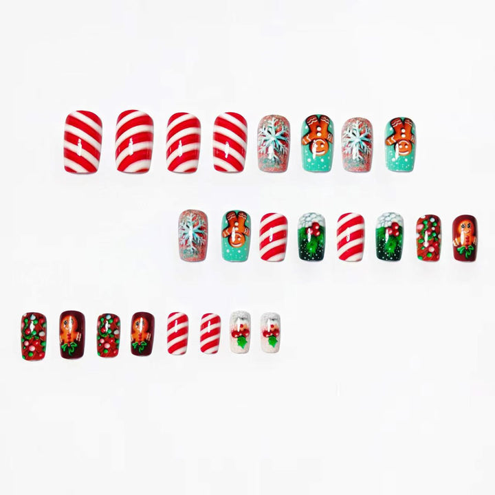 Artificial nails in gingerbread house design Stornfield