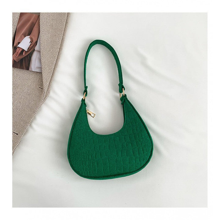 WoCrocodile Texture Handheld Hobo Bag Stornfield