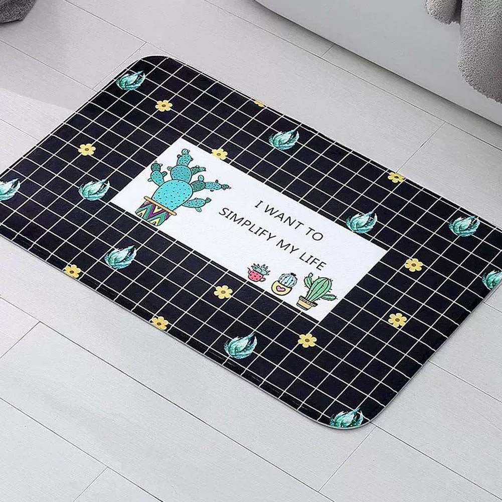 Stylish Motivational Quote Bath Mat