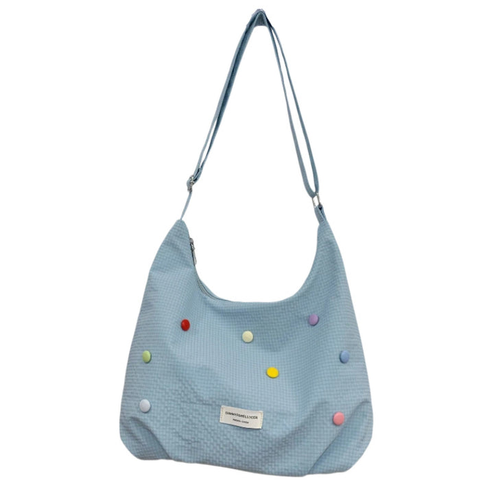 Casual Pop-Embellished Hobo Bag Stornfield