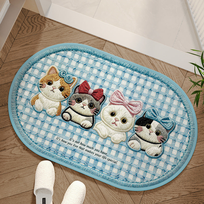 Cartoon Dog-Shaped Bath Mat