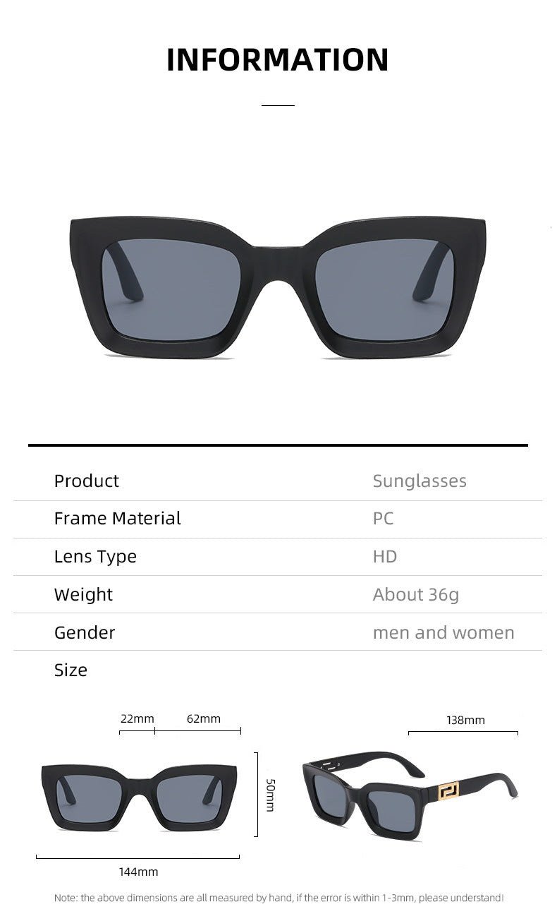 Ladies Square Sunglasses with Luxurious Design Stornfield