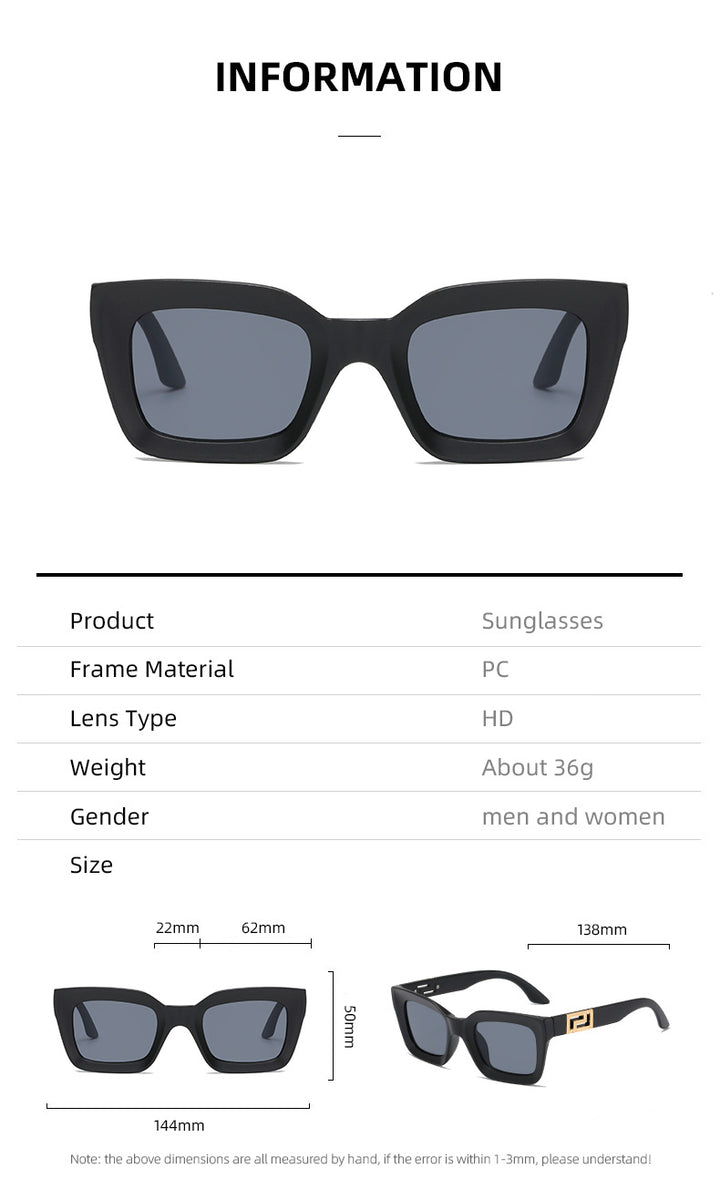 Ladies Square Sunglasses with Luxurious Design Stornfield