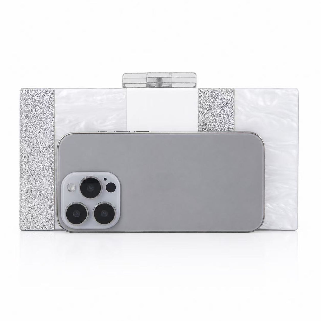 Textured Acrylic Evening Clutch