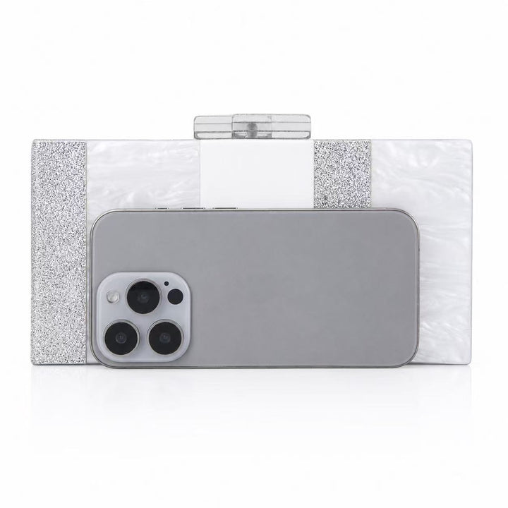 Textured Acrylic Evening Clutch