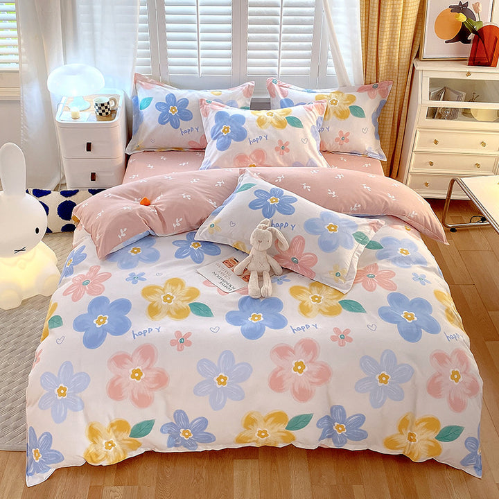 Whimsical Floral Pattern Bedding Set