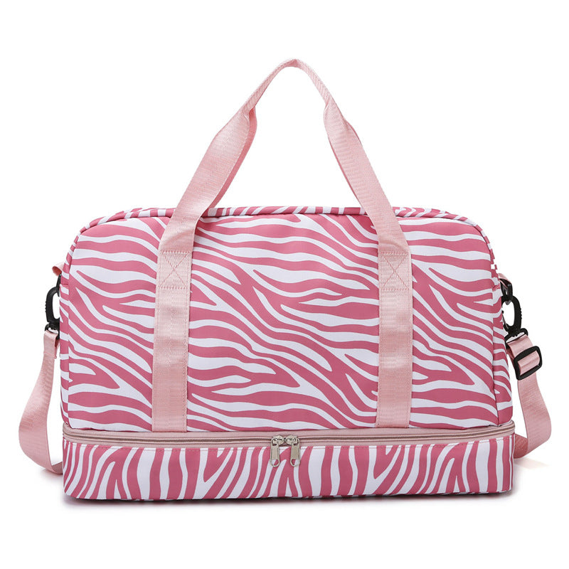 Stylish Zebra Print Travel Duffel