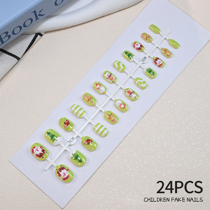 Children's Fun Holiday-Themed Fake Nail Set Stornfield