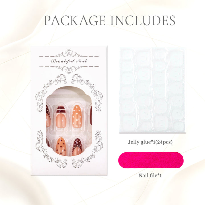 Stylish Press-On Nail Art Set
