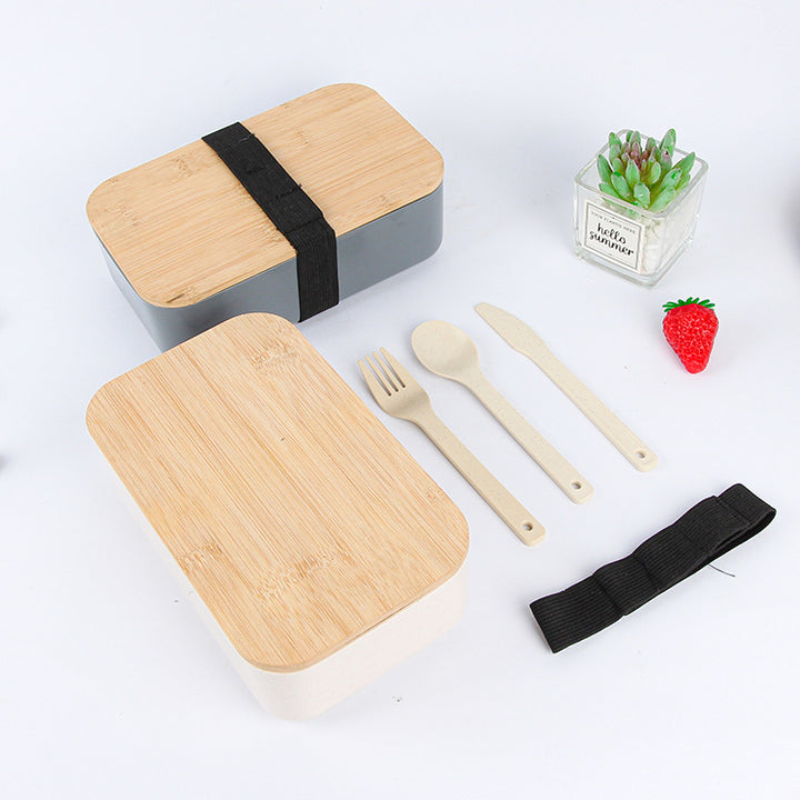 Eco-Friendly Bento Storage Box with Utensils