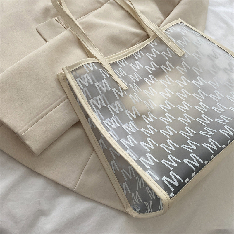 Transparent Structured Tote Handbag