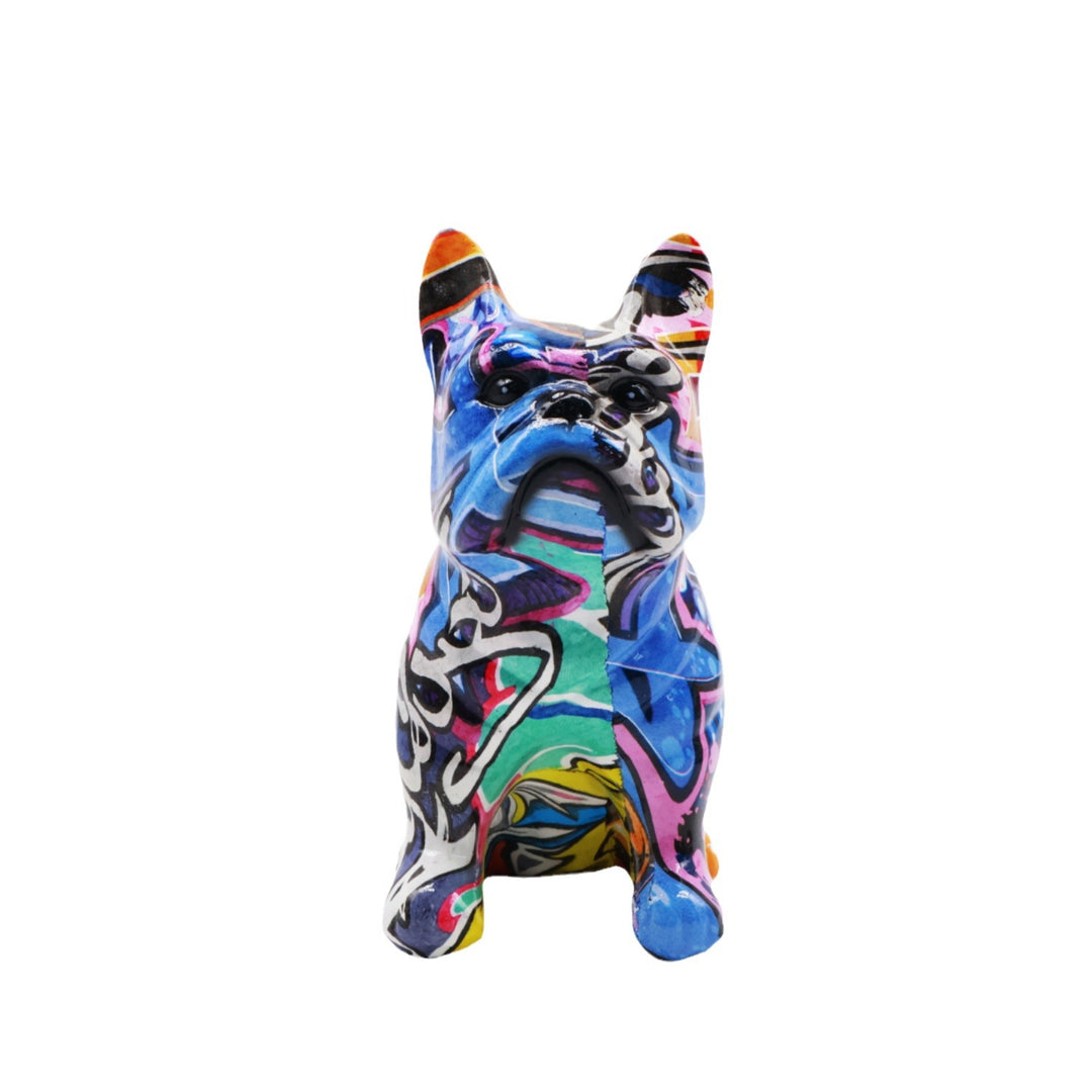 Creative bulldog figurine made of hand-painted resin Stornfield
