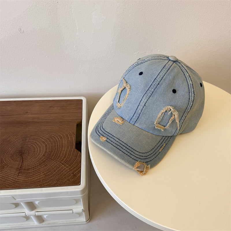 Men's Distressed Denim Baseball Cap Stornfield 1783921899