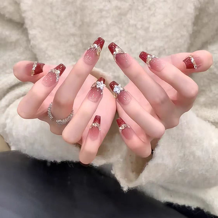 Decorative Rhinestone-Embellished Nail Art Stornfield