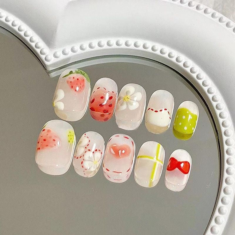 Decorative Press-On Nail Art Set 1790745538