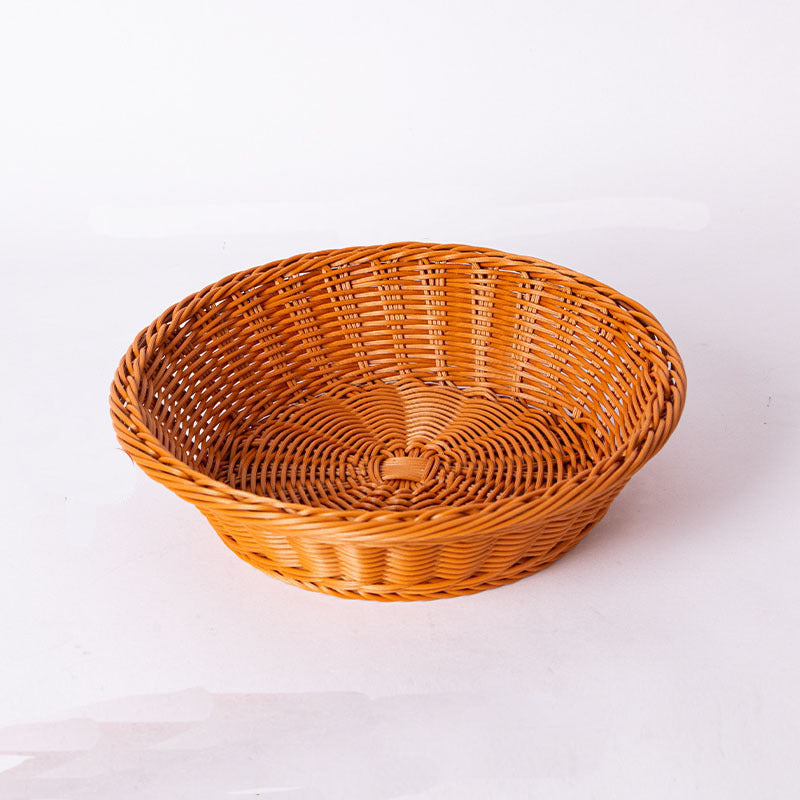 Round Decorative Woven Fruit Serving Basket Stornfield