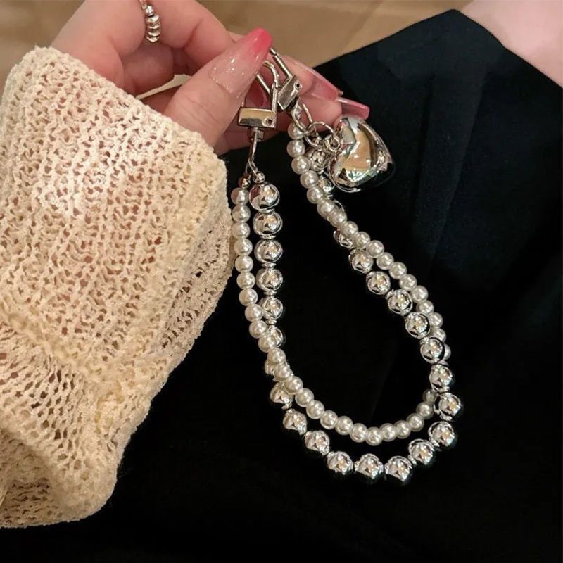 Pearl-Accented Charm Keychain Stornfield