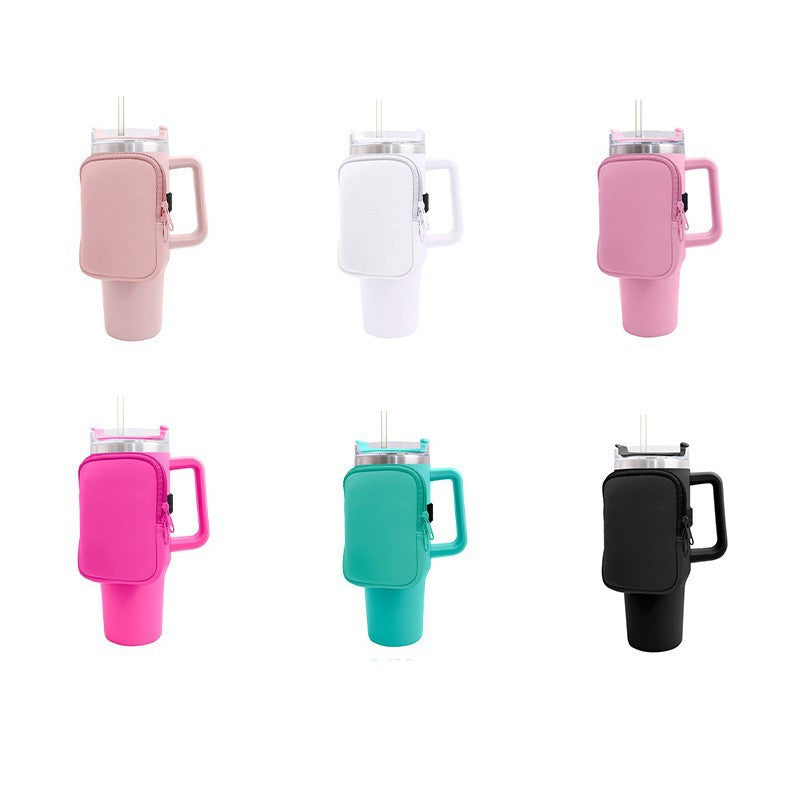 Unisex cup holder with practical pocket Stornfield