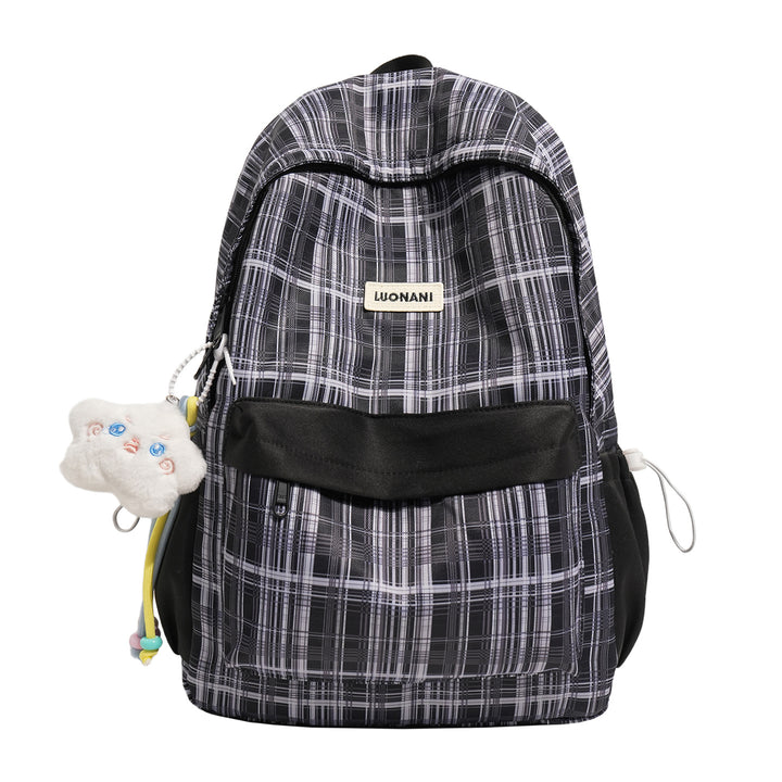 Chic Checked Casual Backpack Stornfield
