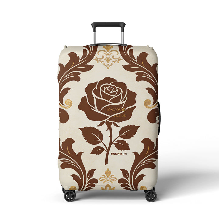 Women’s suitcase cover with floral lavender pattern Stornfield