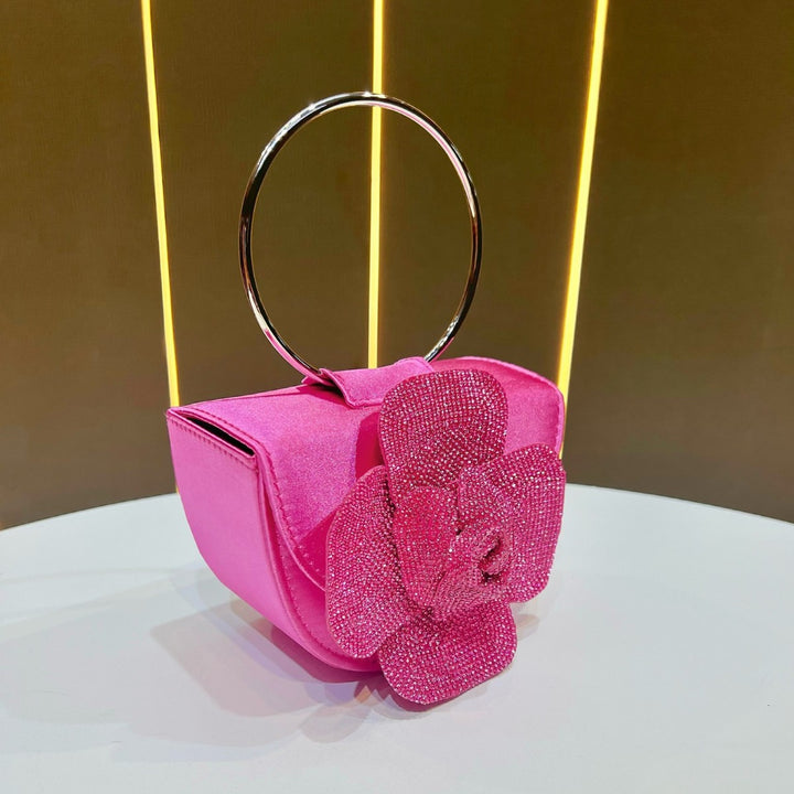 Floral Embellished Evening Handbag
