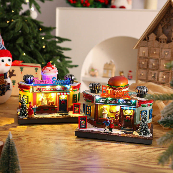 Nostalgic Ice Cream Parlor with LED Lighting Stornfield