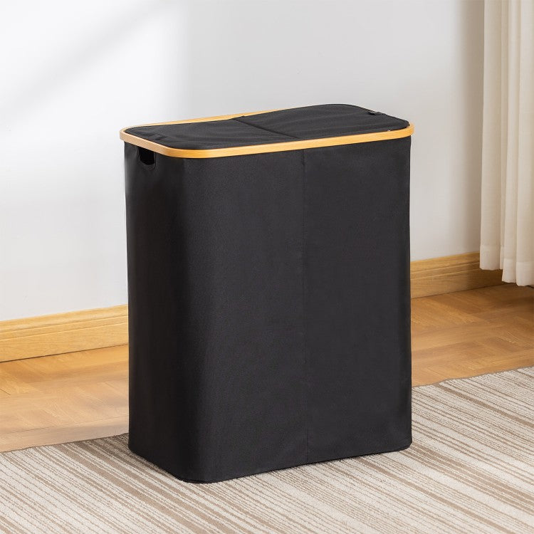 High-quality laundry basket with lid and handle Stornfield
