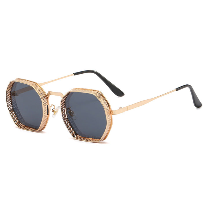 Women’s sunglasses with unique octagonal metal frame Stornfield