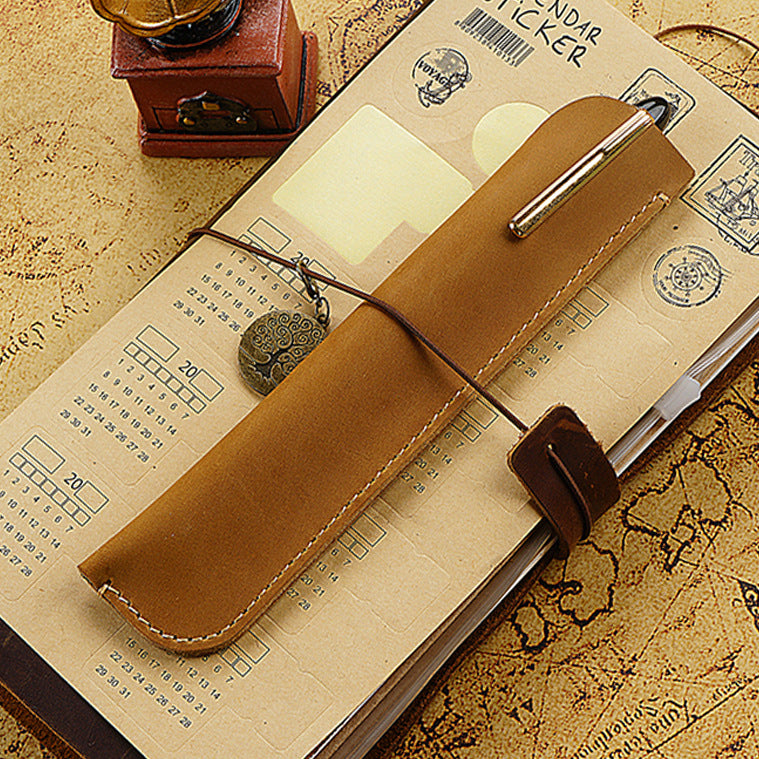 Leather Pencil Roll Case