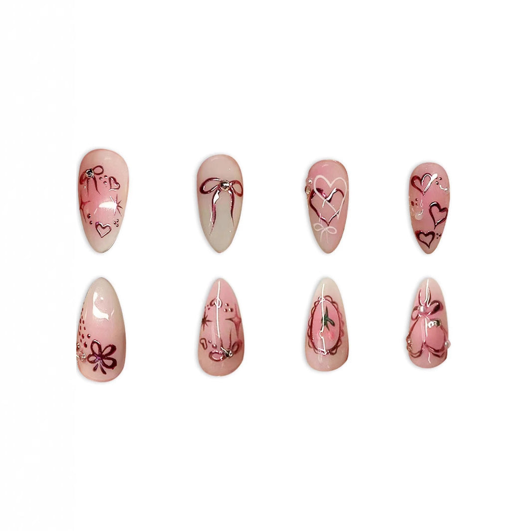 Elegant Artistic Press-On Nail Set Stornfield