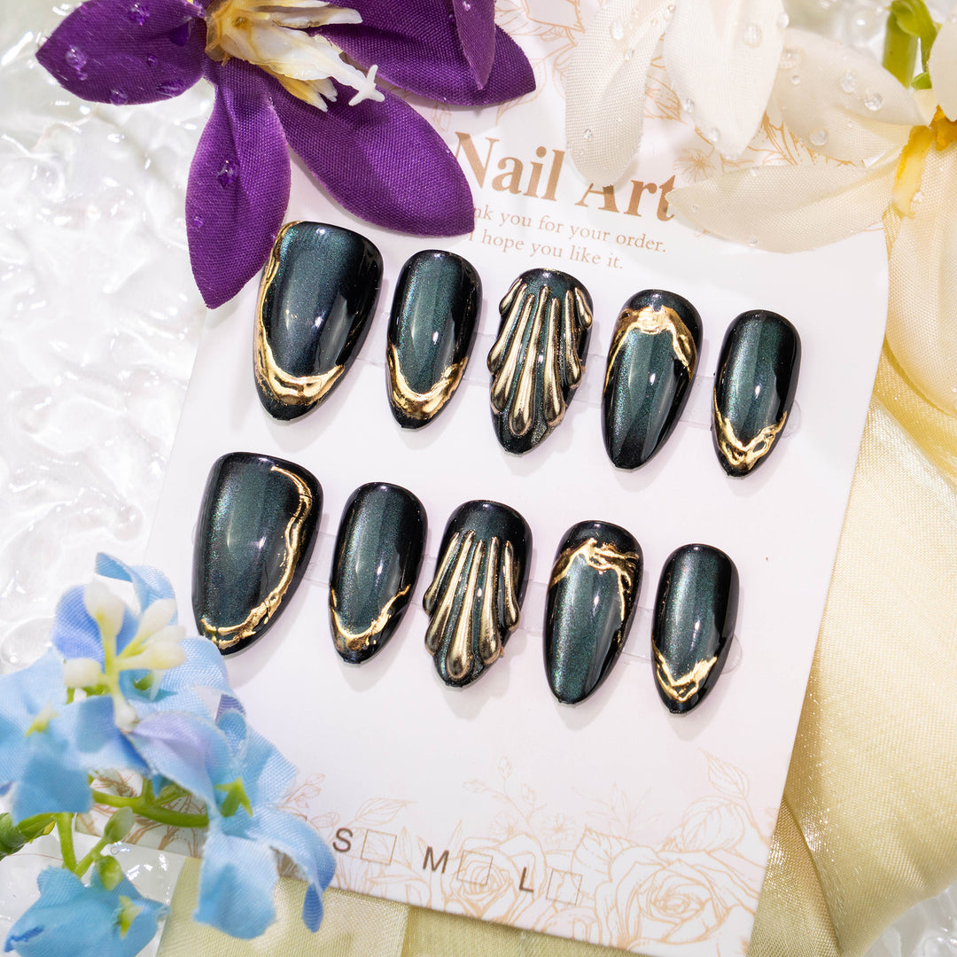 Premium Decorative Press-On Nail Set