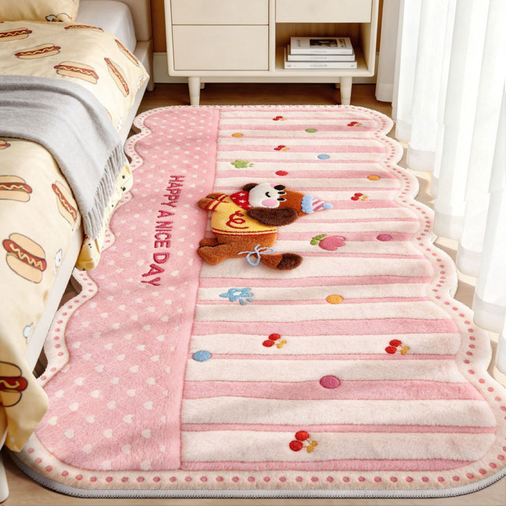 Cute Cartoon Animal-Themed Plush Area Rug
