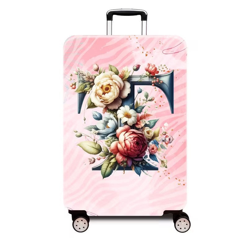 Ladies hard shell suitcase with luxurious floral design Stornfield