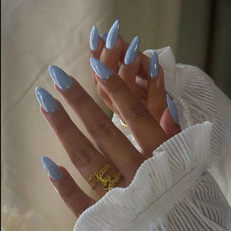 DIY Natural Finish Almond-Shaped Press-On Nails Stornfield