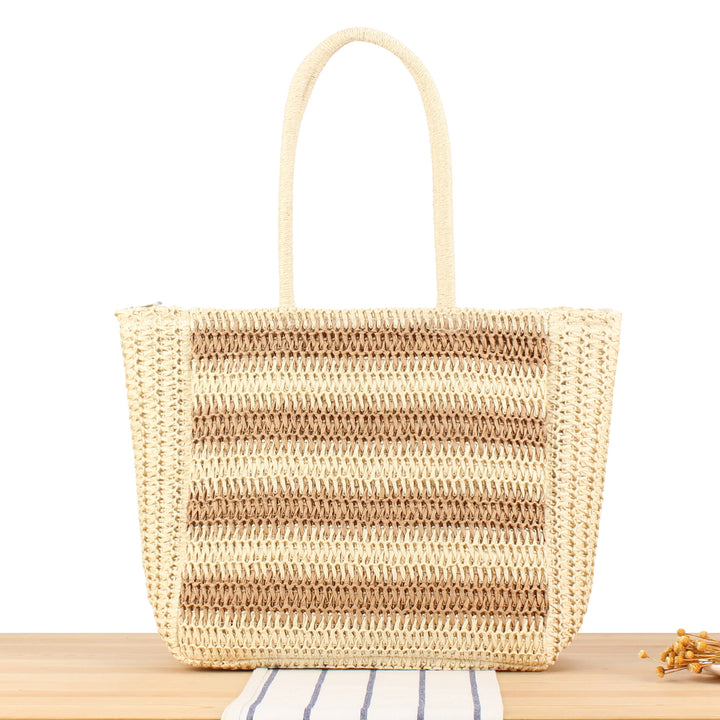 Beach bag with modern zebra pattern Stornfield